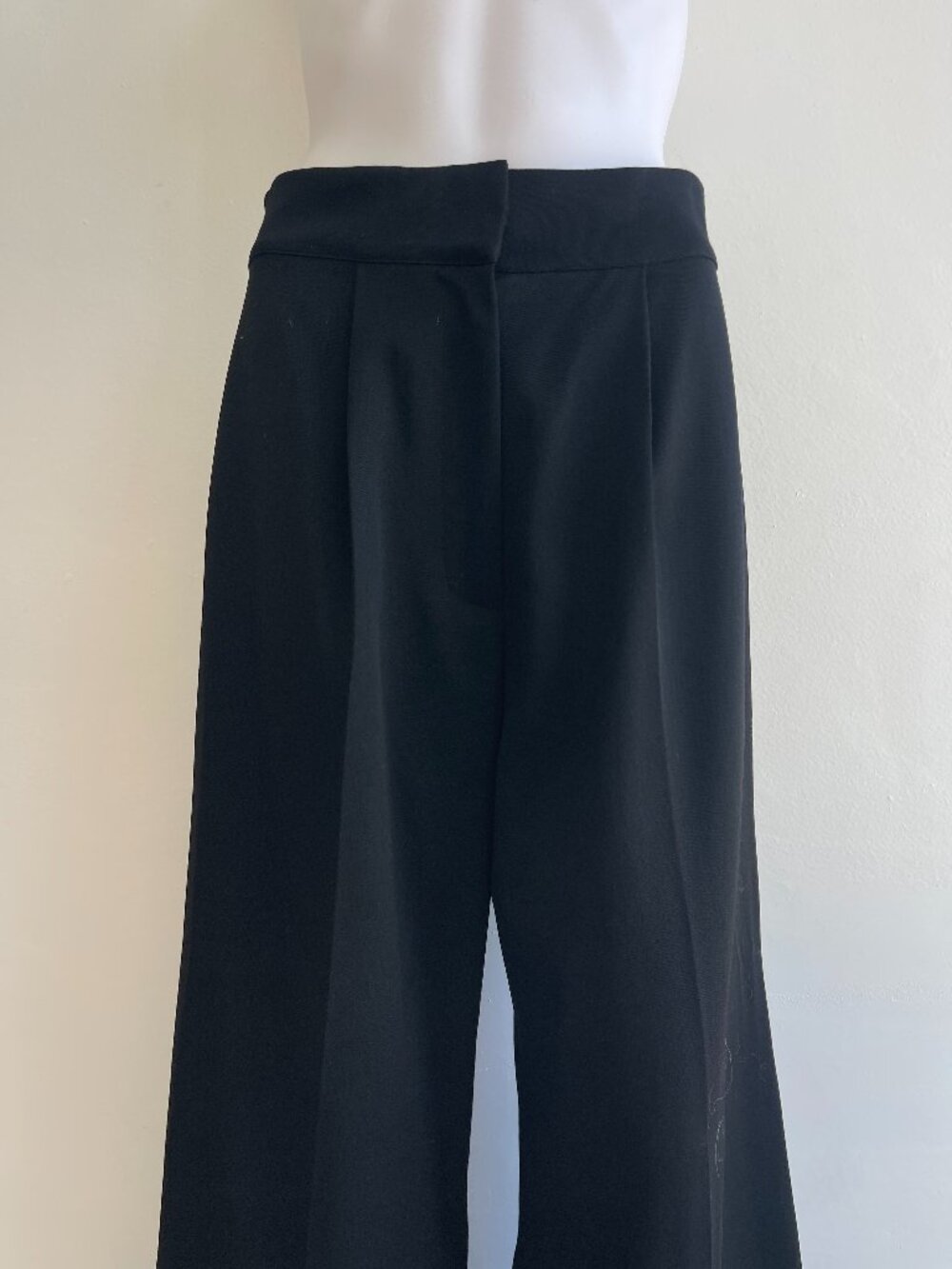 G. Black Wide Leg Trouser